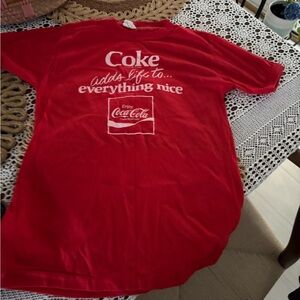 Vintage Coca Cola Ladies  T-Shirt 1980s